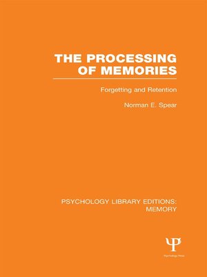 cover image of The Processing of Memories (PLE
